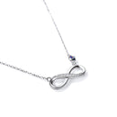 Infinity Necklace Sterling Silver | Infinity Pendant w/ CZ
