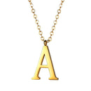 Gold Initial Necklace for Men - Stainless Steel