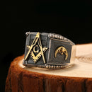 Masonic Ring for Men | Sterling Silver Freemason Ring