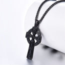 Black Celtic Cross Necklace
