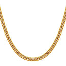 Mens Cuban Link Chain Necklace Gold - 6 mm, Thick