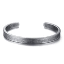 Stainless Steel Men's Cuff Bracelet - Antique Plated