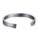 Stainless Steel Men's Cuff Bracelet - Antique Plated