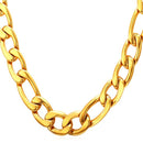 Mens Figaro Chain Necklace - 12 mm