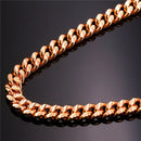 Miami Cuban Link Chain for Men | Rose Gold