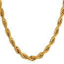 Mens Rope Chain - 9mm - Gold
