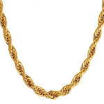 Mens Rope Chain - 9mm - Gold