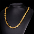 Mens Rope Chain - 9mm - Gold