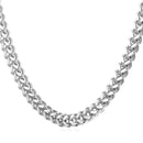 Silver Franco Chain Necklace 6 mm