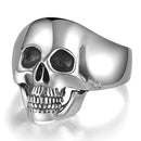 Sterling Silver Skull Ring for Men