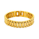 Gold Bracelet for Men in Stainless Steel