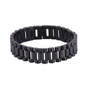 Black Bracelet for Men in Stainless Steel