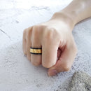 Movable Gear Spinner Ring for Men - Black