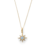 Opal Star Necklace | 14K Gold Plated Sterling Silver Pendant