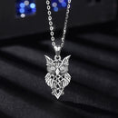 Sterling Silver Owl Necklace for Women
