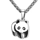 Silver Panda Necklace Pendant