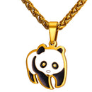 Gold Panda Necklace Pendant