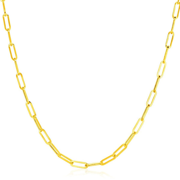 Paperclip Chain Necklace | 14K Gold - 3.3 mm