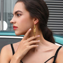 Paperclip Earrings | Gold, Drop, Pushback Earrings