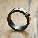Playing Cards Stainless Steel Spinner Ring for Men