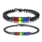 LGBT Gay Pride Bracelet Black