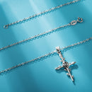 Rose Cross Necklace for Women
