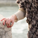 Rose Gold Cuff Bracelet w/ Quartz | Sterling Silver