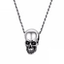 Skull Necklace Sterling Silver Pendant