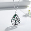 Spade Tree of Life Necklace Sterling Silver Pendant