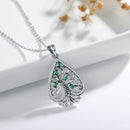 Spade Tree of Life Necklace Sterling Silver Pendant