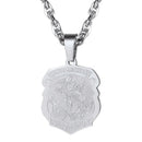 Silver St Michael Necklace Archangel Pendant