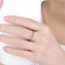 Sterling Silver Heart Ring - Women - CZ Ring