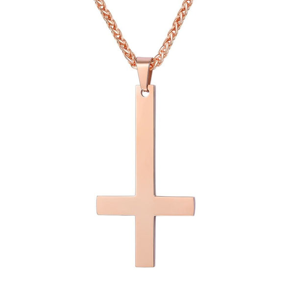 Bangice 5mm Upside Down Cross Tennis Necklace in 18K White Gold SKU:BC... |  TikTok