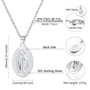 Mother Mary Necklace Silver