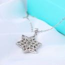 Star of David Pendant Necklace Sterling Silver